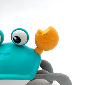 خرچنگ موزیکال شارژی سنسوردار آبی electric induction cute crab blue -اسباب بازی